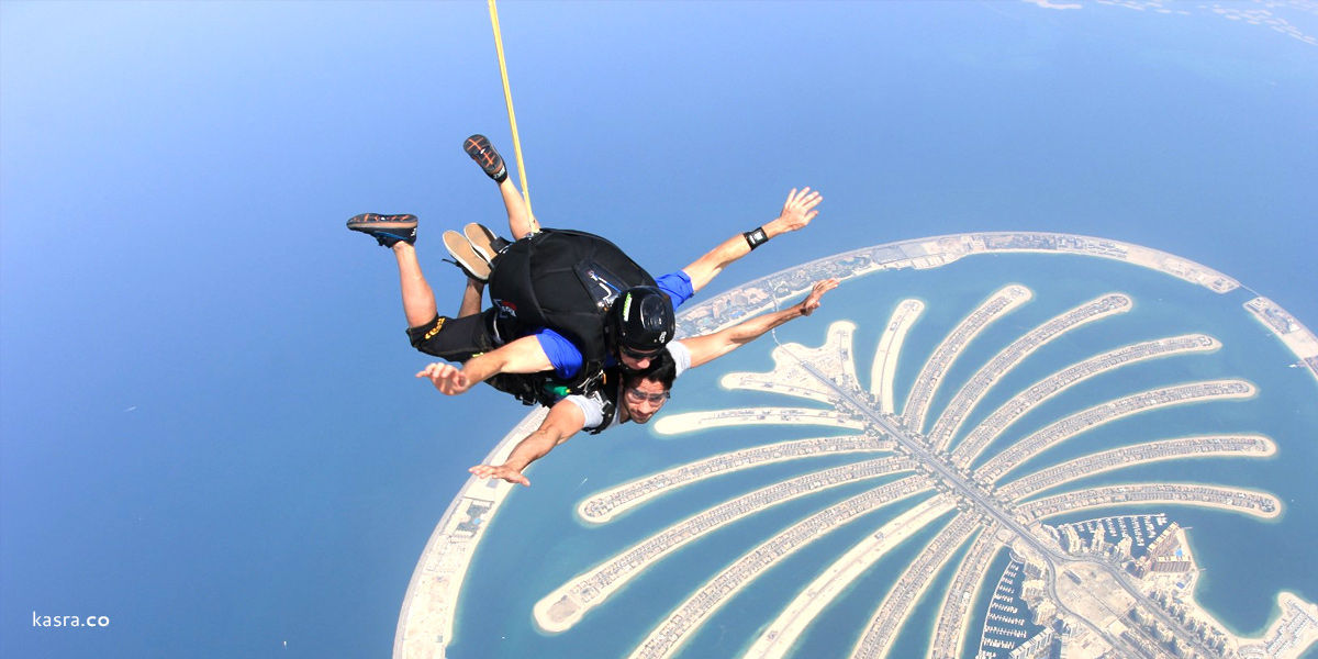 skydive dubai تنفس الأدرينالين على ارتفاع 13,000 قدم