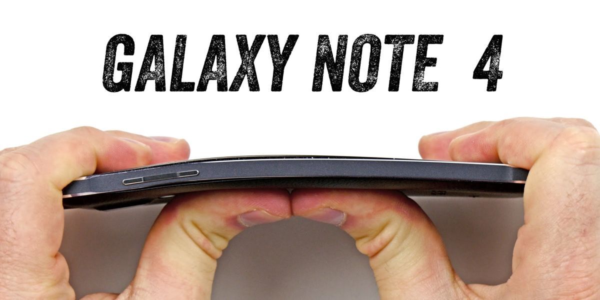 Galaxy Note 4 يلحق بـ iPhone 6 Plus وكلاهما لا يقاوم الانحناء