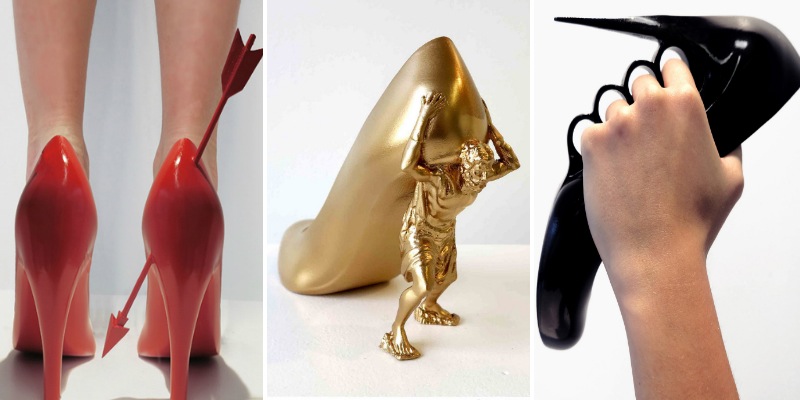 بالصور أحذية بتصميمات مبتكرة صممها فنان لحبيباته السابقات 