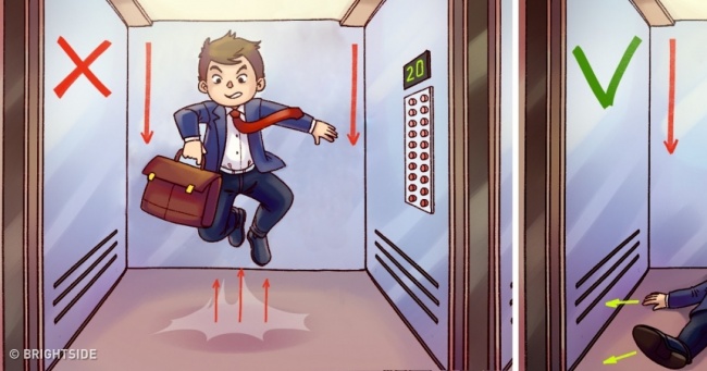 كيف تتصرف حين يتعرض المصعد للسقوط وأنت بداخله 