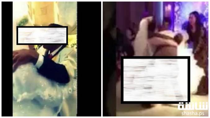 فيديو عروس عربية تتعرض لموقف محرج للغاية في حفل زفافها 