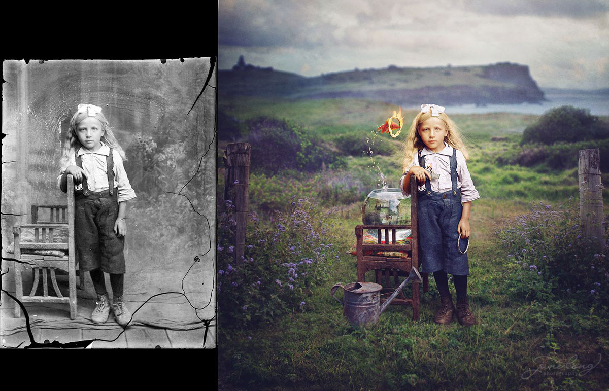 jane-long-colorizes-old-photos-and-adds-a-surreal-twist-to-them-9