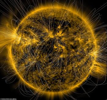 صورة جديدة تكشف عن حقل مغناطيسي غير مرئي حول الشمس
