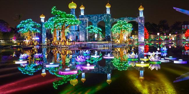 دبي تفاجئ العالم بأكبر حديقة تتوهج في الظلام الصور ستذهلك