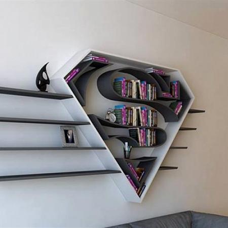 بالصور أفكار للمكتبات المنزلية على طريقة السوبر هيرو 