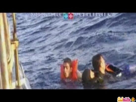 فيديو مأساوي لحادثة غرق مركب تضم مهاجرين فلسطينيين فيديو
