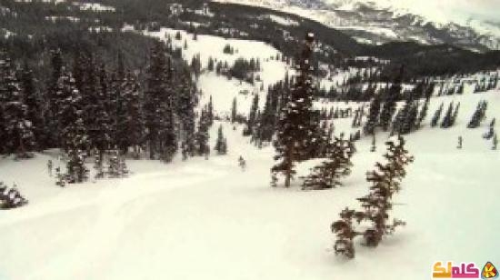 نهاية سيئة لرجل يتزلج على الثلج فيديو
