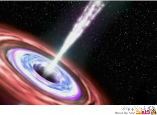 ثقب أسود ضخم يبتلع نجما في الفضاء فيديو