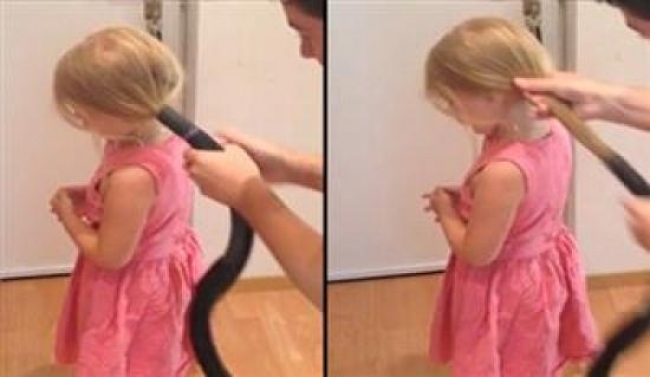 هذا ما يحدث عندما يتولى الآباء مهمة تصفيف شعر بناتهم
