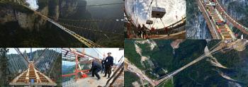 بالصور الصين تنتهي من تنفيذ أطول جسر زجاجي في العالم