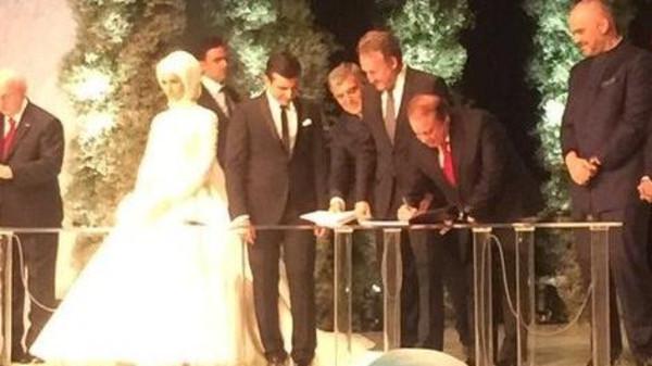 أول فيديو مسرب من حفل زفاف ابنة الرئيس التركي أردوغان