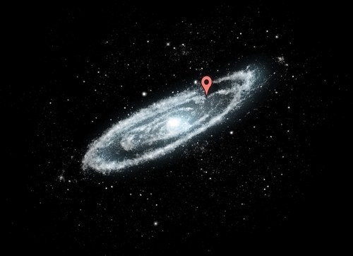 That&#39;s because the Milky Way galaxy is huge. This is where you live inside there: