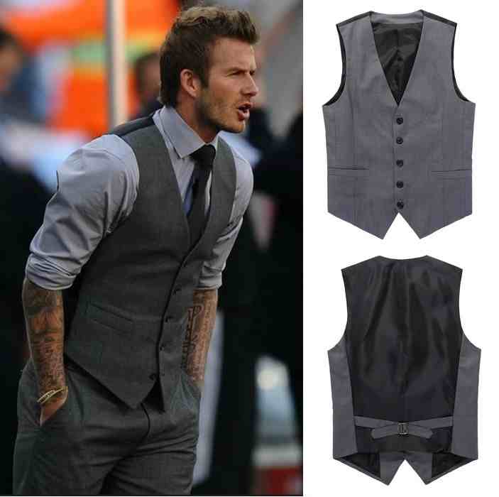 2014-New-Men-Fashion-Beckham-Suit-Vest-Gray-Business-Dress-Waistcoat-H0167