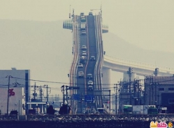 شاهد كوبري إيشيما أوهاشي الياباني أكثر الجسور ارتفاعًا وانحدارًا في العالم
