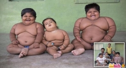 عائلة هندية تضم 3 من أضخم الأطفال في العالم