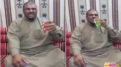 بالفيديو سعودى يتحدى أصدقاءه بشرب البنزين غبااااااااااااء
