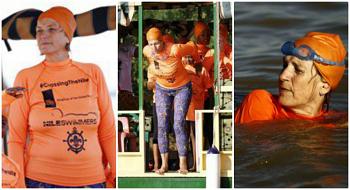 بعد رهان على فيسبوك سفيرة هولندا في السودان تسبح في النيل