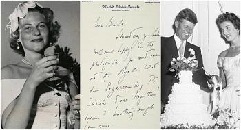 صور بيع خطابات جون كينيدي الغرامية لحبيبته السابقة بمبلغ خيالي