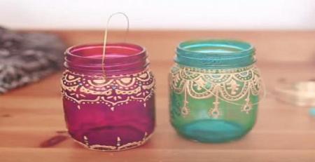 إكتشفوا كيف يمكنكم صنع مصابيح مغربية جميلة بواسطة أي مرطبان زجاجي!