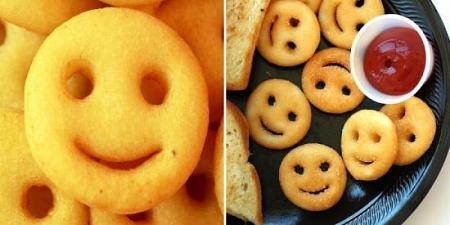عندما تضحك البطاطس! طريقة تحضير بطاطس مقلية على شكل وجوه مبتسمة