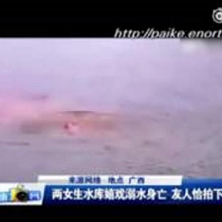 بالفيديو لقطات مروعة للحظة غرق فتاتين في بحيرة