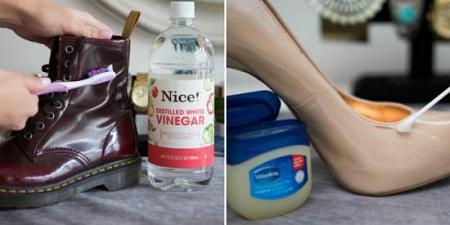 بالصور 5 طرق بسيطة وفعالة لإزالة البقع ومعالجة الخدوش من الأحذية