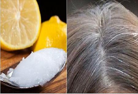 التخلص من الشعر الابيض باستخدام زيت جوز الهند وعصير الليمون