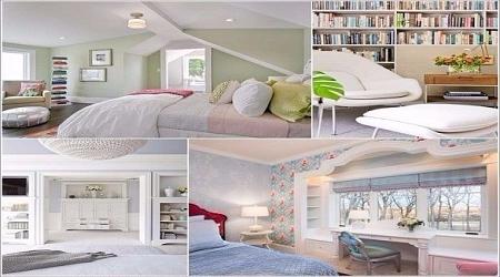 بالصور 10 أفكار مميزة لمكتبة أنيقة داخل غرفة النوم