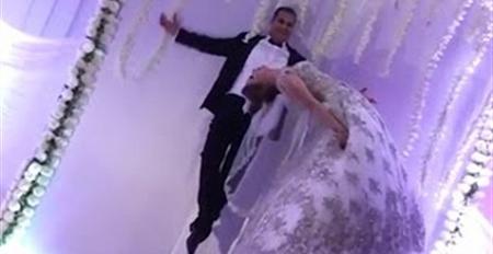 بالفيديو مقطع يفسر كيف استطاع ساحر تونسي الطيران بعروسه في حفل الزفاف
