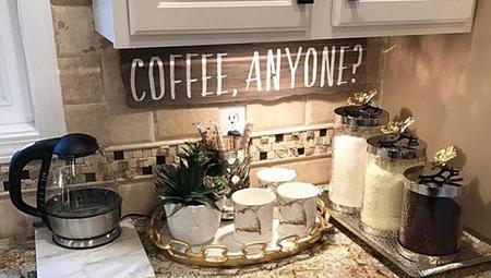 لعشاق القهوة أفكارمميزة لتصميم ركن للقهوة في منزلك