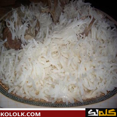 اسهل طريقة تحضير و تصنيع أرز أبيض باللحم