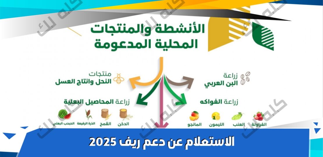 الاستعلام عن دعم ريف 2025