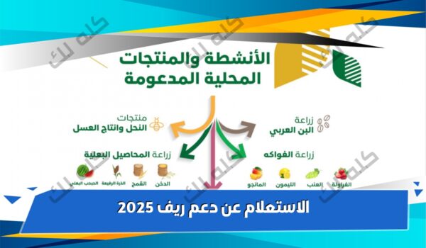 الاستعلام عن دعم ريف 2025