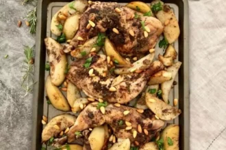 صينية البطاطس بالدجاج على الطريقة الفلسطينية بنكهة المسخن الأصلية 1 IMG 2116 600x800 1