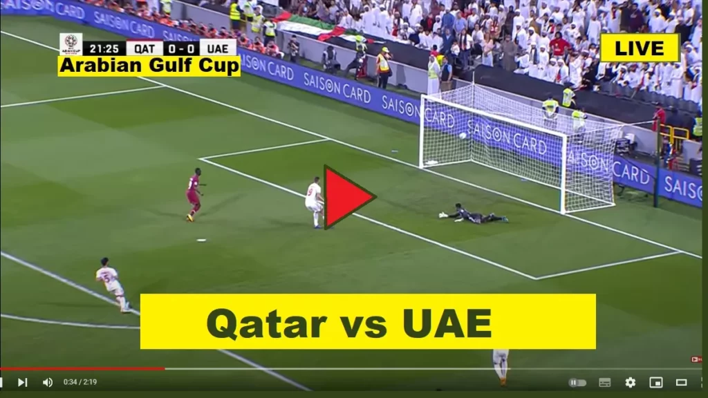 Qatar vs UAE Live Arabian Gulf Cup Zain Khaleej 2023