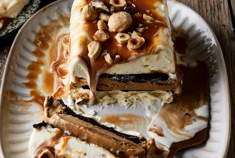 طريقة عمل الجلاش بالكراميل بخطوات سهلة وطعم فاخر 1 Viennetta caramel 2