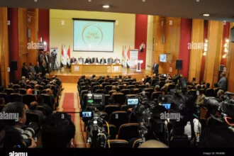 اعرف مكان لجنتك الانتخابية بالرقم القومي في انتخابات مجلس النواب 2026 بسهولة 9 cairo egypt 4th dec 2015 ayman abbas head of the egyptian election F82RBH