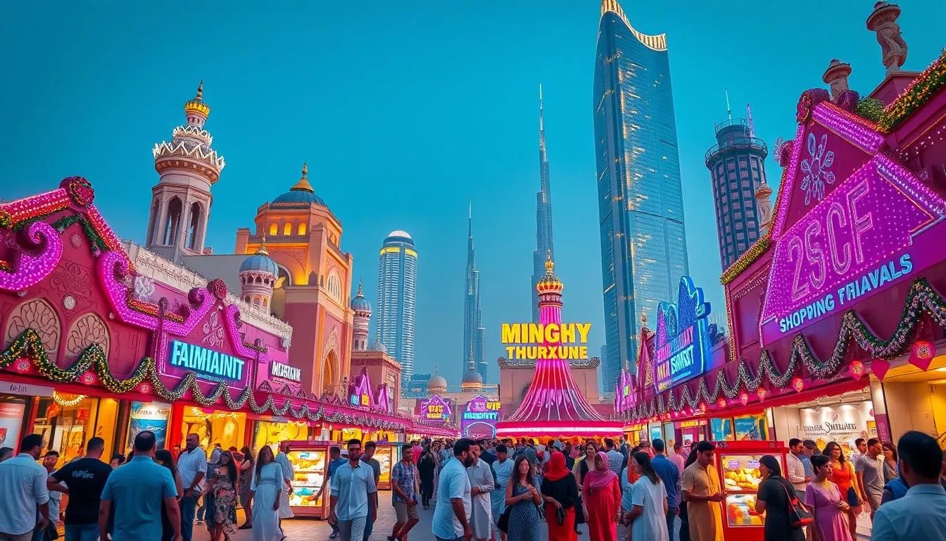 Dubai shopping festival fireworks