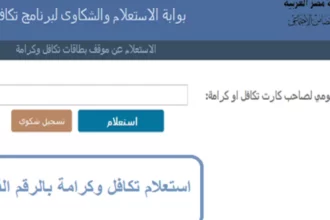 تكافل وكرامة: خطوات الاستعلام بالرقم القومي وتحديث البيانات 6 egypt social support program online inquiry