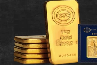 سعر سبيكة ذهب 5 جرام BTC يقفز مع صعود الذهب محليًا 3 gold bar 5 gram btc