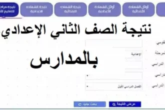 نتيجة الصف الثاني الإعدادي بالاسم ورقم الجلوس 2026 وخريطة الدرجات 4 students checking exam results