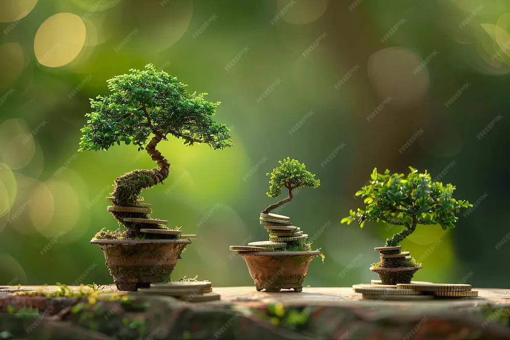 three bonsai trees nature symbolism balance harmony growth patience 1191615 20304