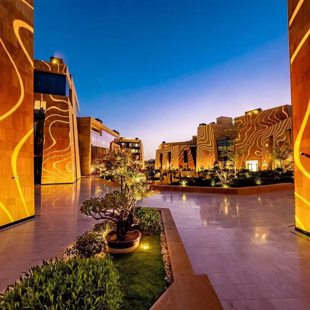 Via Riyadh luxury district night