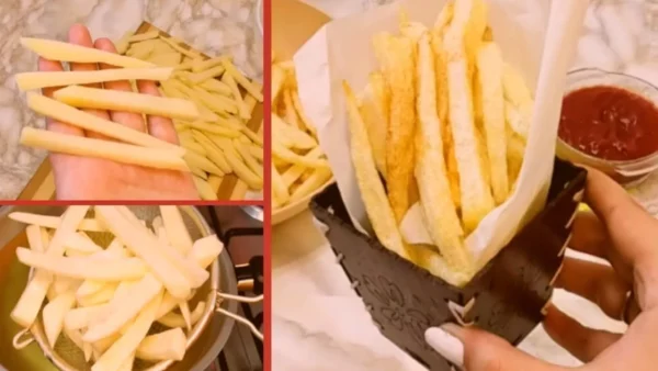 عمل البطاطس بدون زيت بطريقة صحية ومقرمشة 3 crispy oil free baked fries