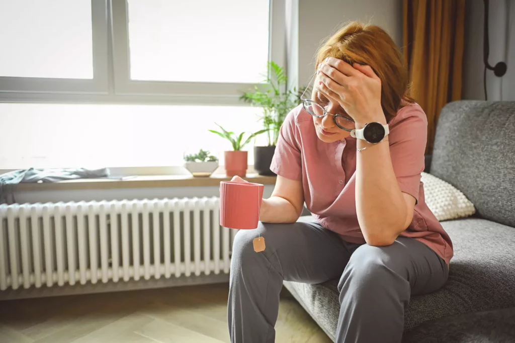 female stress hormones illustration