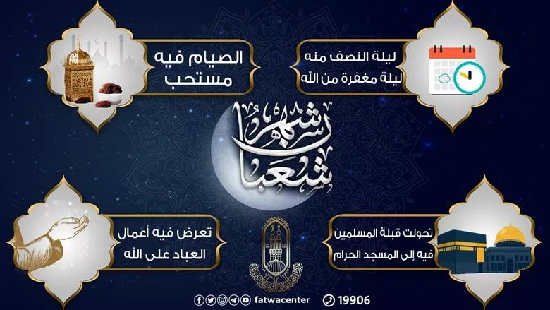 موعد صيام ليلة النصف من شعبان 1447 1 Islamic night prayer crescent moon