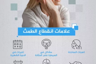 انقطاع الطمث يغيّر الدماغ.. كيف يحمي العلاج الهرموني القدرات الذهنية؟ 5 menopause brain health illustration