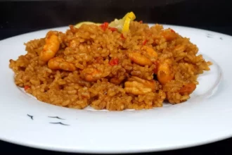 أرز الصيادية بالجمبري على طريقة المطاعم بطعم ساحلي أصلي 6 shrimp sayadiya rice dish