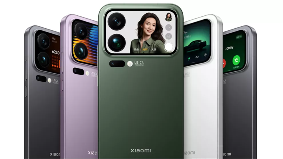 Xiaomi smartphone camera module close up