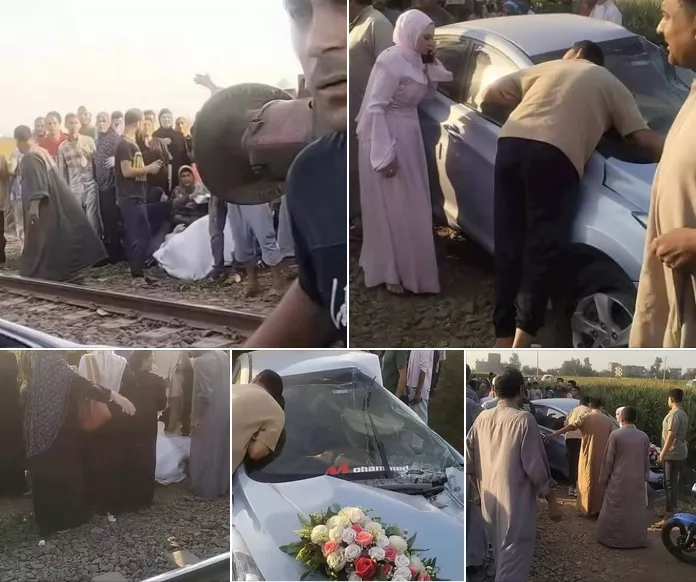 حادث عروسين المنوفية